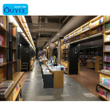 Ouyee Modern high-end library design bookstore display rack customization
